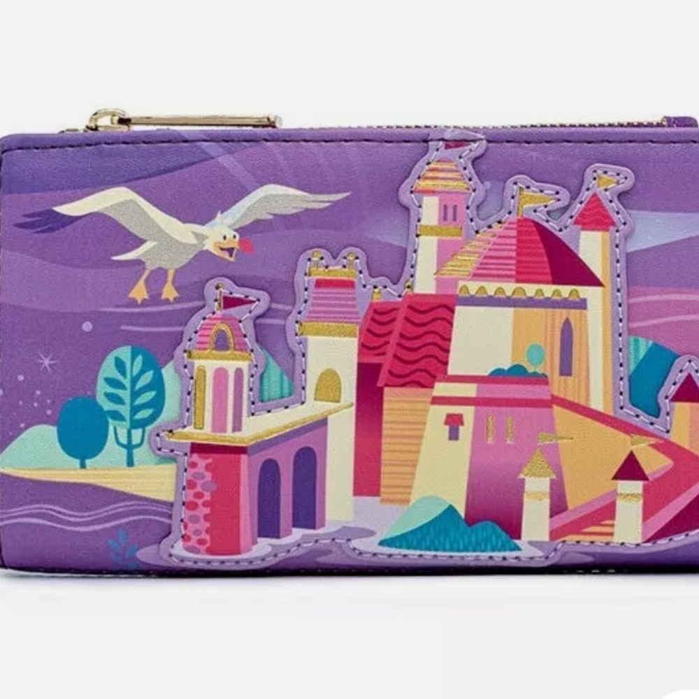 🧜🏻‍♀️❤️Loungefly Disney Little Mermaid Castle Collection Wallet🧜🏻‍♀️❤️